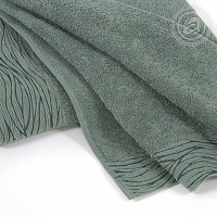 Модерн полотенце махровое (оливковый)