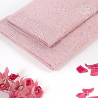 Модерн полотенце махровое (пудровый)