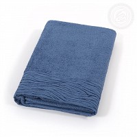 Модерн полотенце махровое (синий)