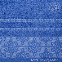 Орнамент набор полотенец махровых (Турция) синий