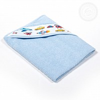 Уголок и полотенца детские «Мойдодыр» (голубой)