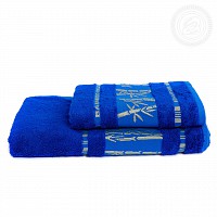 Набор полотенец «Бамбук» (ярко-синий)