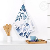 Полотенце кухонное из рогожки «Эвкалипт»